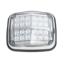Luz de advertencia de 8 X 6", Color Rojo / Claro, SAE,  IP67, Ideal para Ambulancias