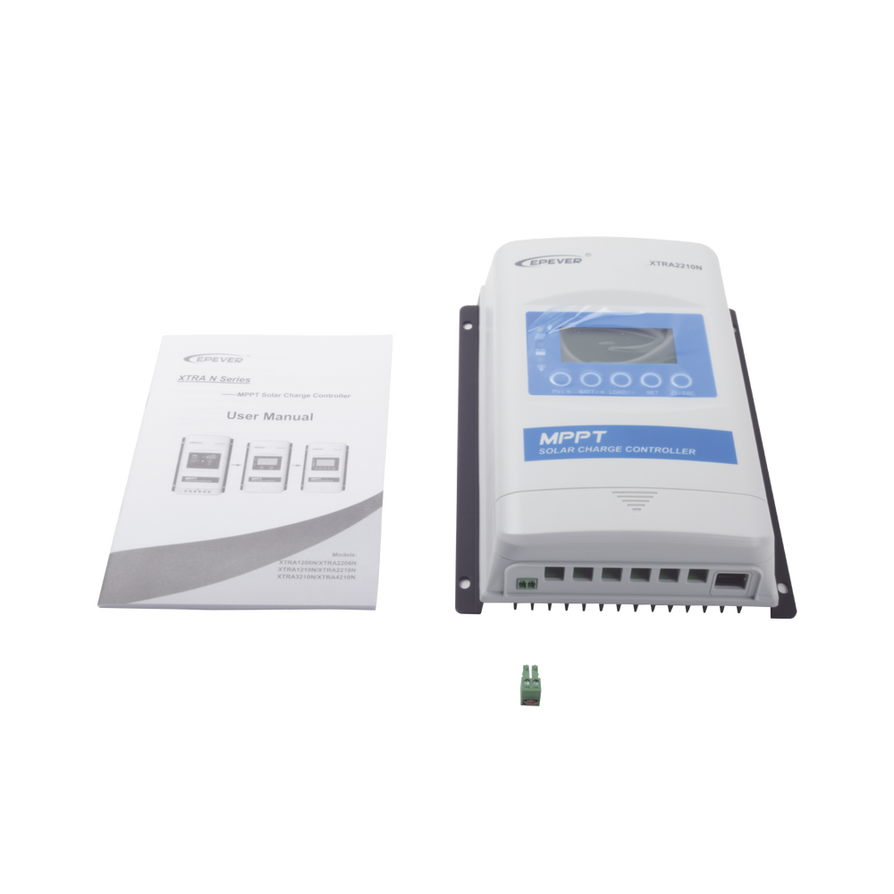 Controlador Solar MPPT / 20A / 12/24V / Voc 100V / RS-485 / Baterías Litio / IP32