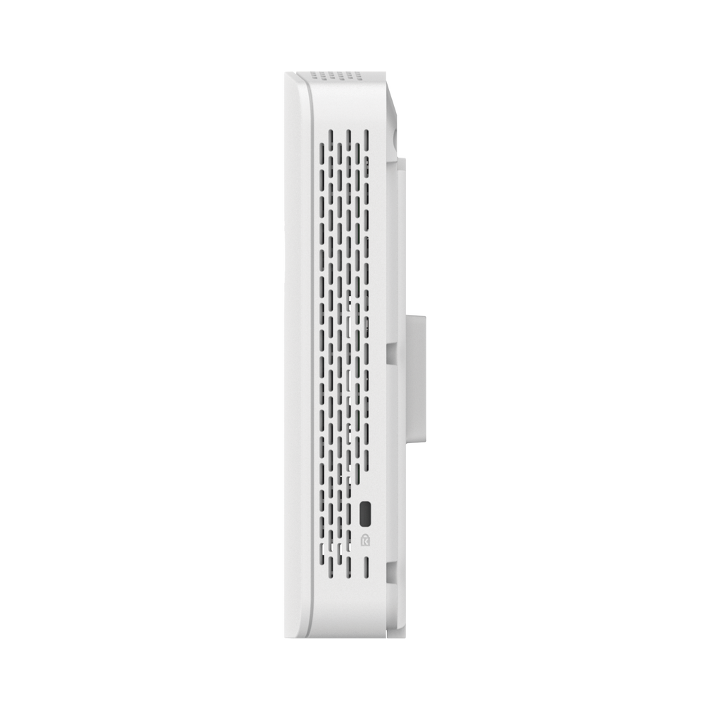 Punto de Acceso Empresarial Wi-Fi 6 / Con diseño para Pared /  3 Puertos Gigabit (1 con Salida PoE) / Doble banda en ( 2.4 y 5 GHz) / Hasta 2.5 Gbps / Gestión desde la Nube / Alimentación PoE af