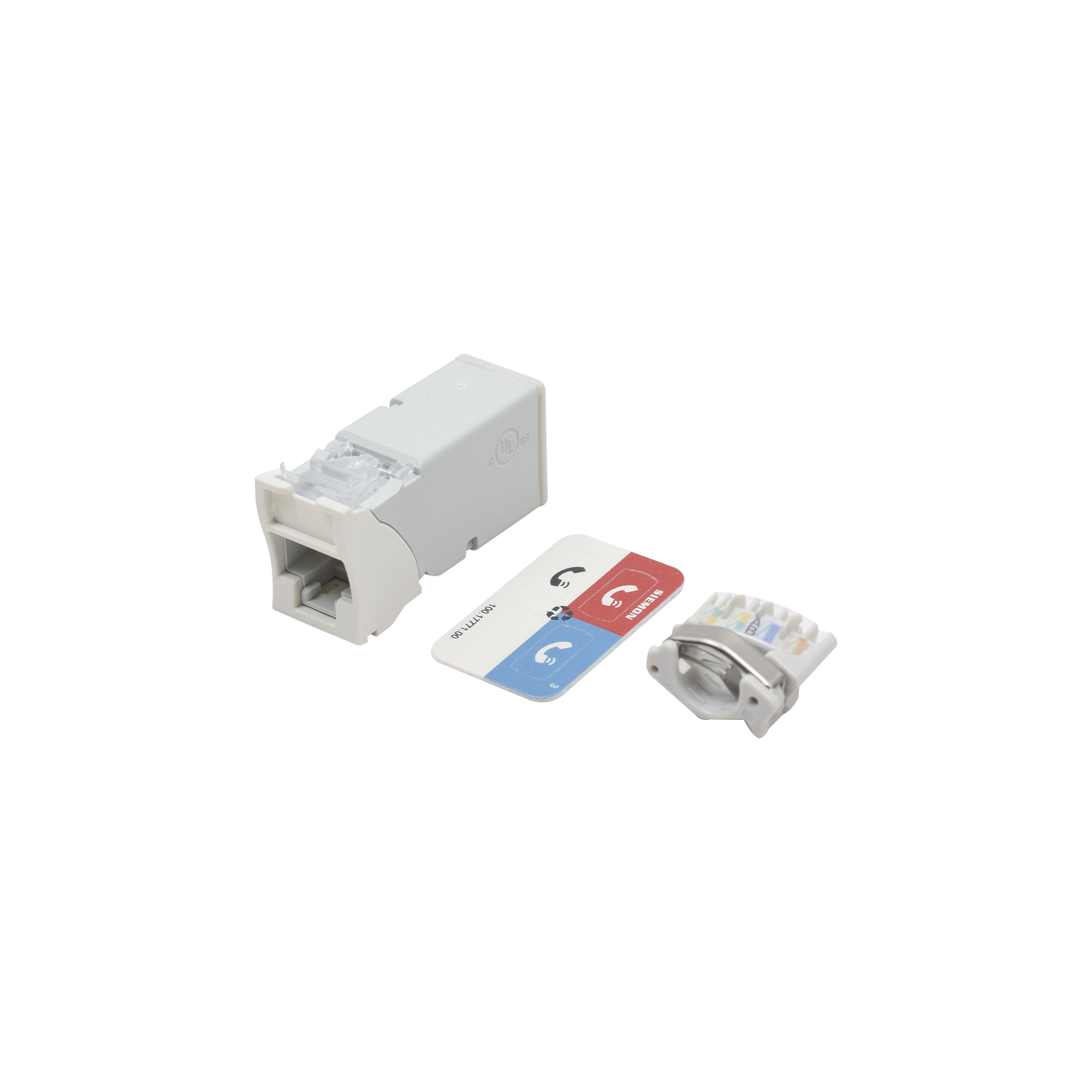 Jack Z-Max Cat6A, UTP, Montaje Híbrido en Placa de Pared (Plano y Angulado), Color Blanco, Versión Bulk (Sin Empaque Individual)