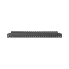 Patch Panel ZMAX with Jack UTP CAT6A 24 Port 1U Black