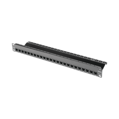Patch Panel ZMAX with Jack UTP CAT6A 24 Port 1U Black