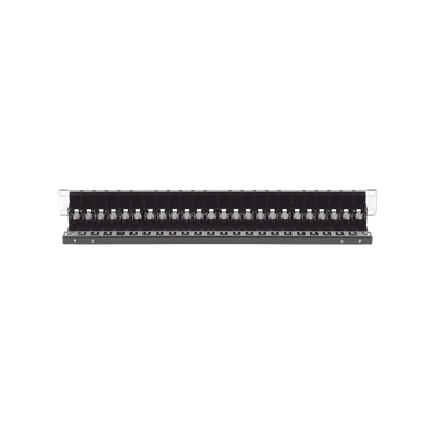 Patch Panel Z-MAX de 24 puertos, Blindado, Precargado con Jacks Categoria 6A, Plano, 1UR