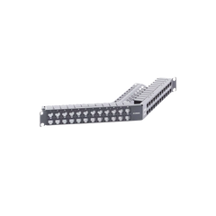 Patch Panel Z-Max de 48 Puertos, Blindado, Precargado con Jacks Categoría 6A, Angulado, 1UR