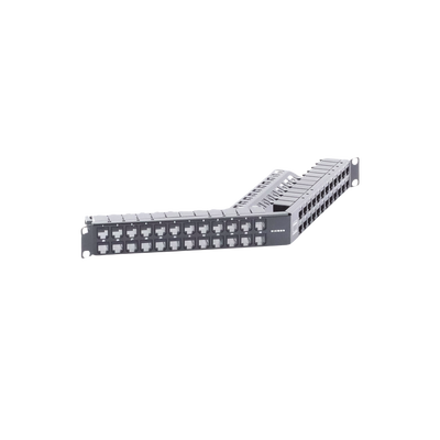 Patch Panel Z-MAX de 48 puertos, Blindado, Precargado con Jacks Categoría 6A,  Angulado, 1UR