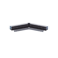 Patch Panel Z-Max de 48 Puertos, Blindado, Precargado con Jacks Categoría 6A, Angulado, 1UR