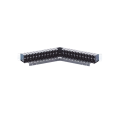 Patch Panel Z-MAX de 48 puertos, Blindado, Precargado con Jacks Categoría 6A,  Angulado, 1UR