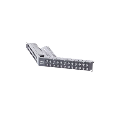 Patch Panel Z-MAX de 48 puertos, Blindado, Precargado con Jacks Categoría 6A,  Angulado, 1UR