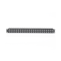 Patch Panel Z-Max de 48 Puertos, Blindado, Precargado con Jacks Categoría 6A, Plano, 1UR