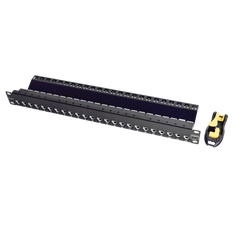 Patch Panel UTP Z-MAX de 24 Puertos, Precargado con Jacks Categoría 6, Plano, 1UR