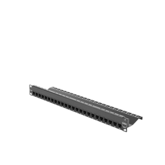 Patch Panel UTP Z-MAX de 24 puertos, Precargado con Jacks Categoría 6, Plano, 1UR