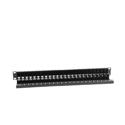 Patch Panel UTP Z-MAX de 24 puertos, Precargado con Jacks Categoría 6, Plano, 1UR