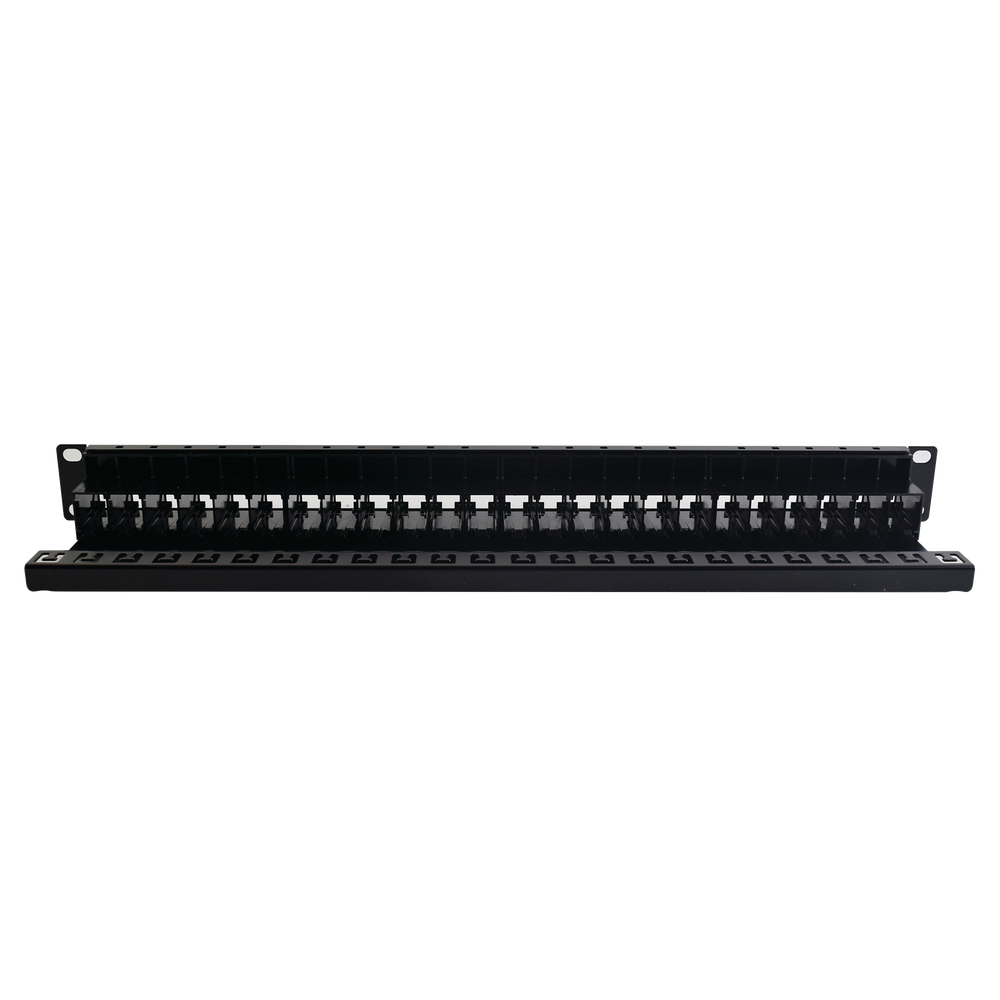 Patch Panel UTP Z-MAX de 24 Puertos, Precargado con Jacks Categoría 6, Plano, 1UR