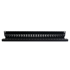 Patch Panel UTP Z-MAX de 24 puertos, Precargado con Jacks Categoría 6, Plano, 1UR