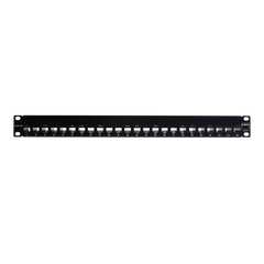 Patch Panel UTP Z-MAX de 24 Puertos, Precargado con Jacks Categoría 6, Plano, 1UR