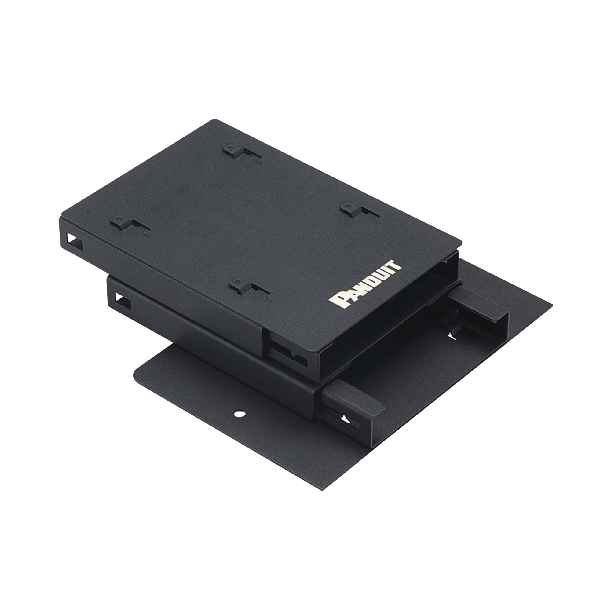 Soporte Para 2 Casetes HD Flex de 6 Puertos Duplex, Para Uso con Gabinetes de Zona, Color Negro