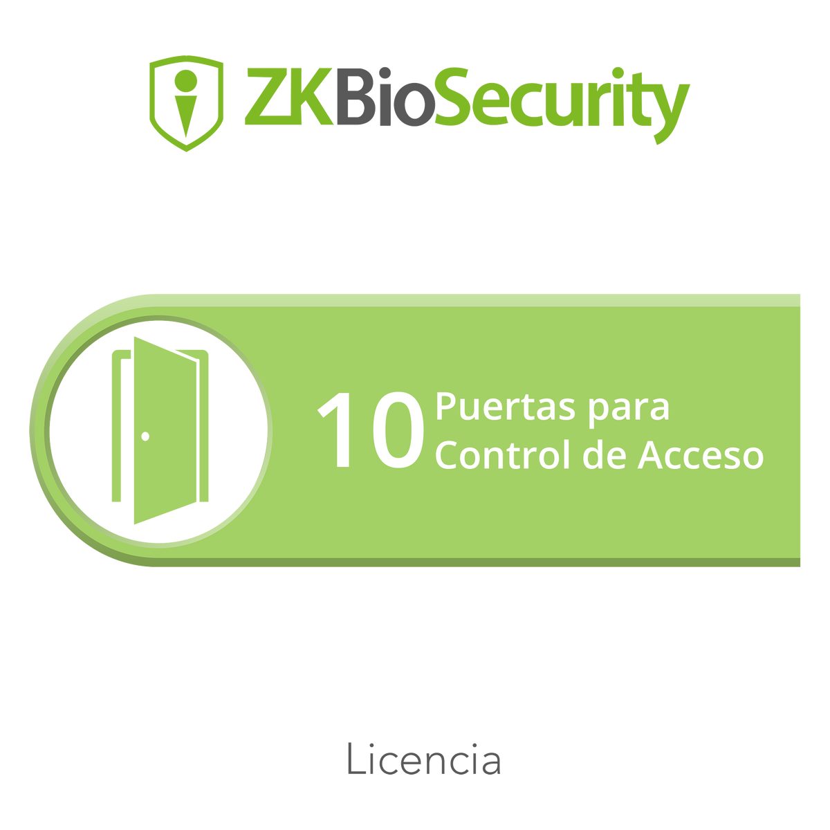 Licencia para ZKBiosecurity permite gestionar hasta 10 puertas para control de acceso