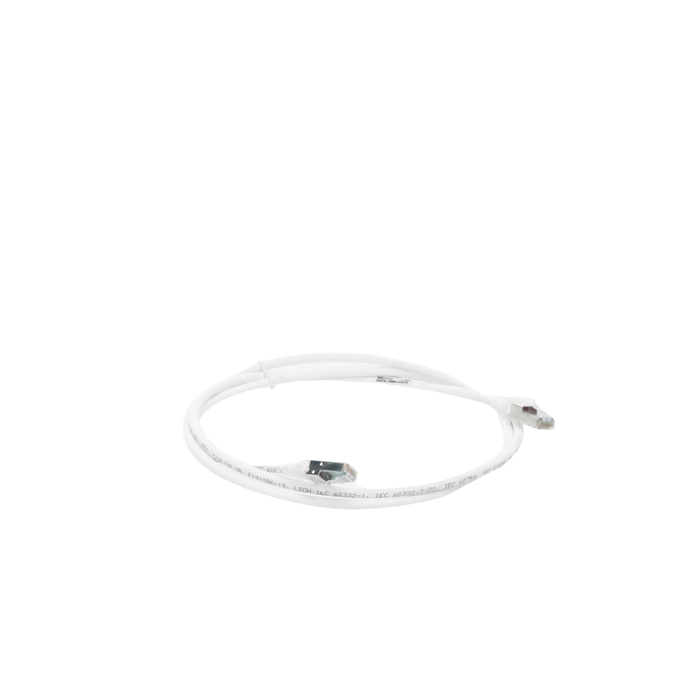 Patch Cord Z-MAX Cat6A S/FTP, CM/LS0H, 1.52 Metros (5 Pies), Color Blanco, Versión Bulk (Sin Empaque Individual)