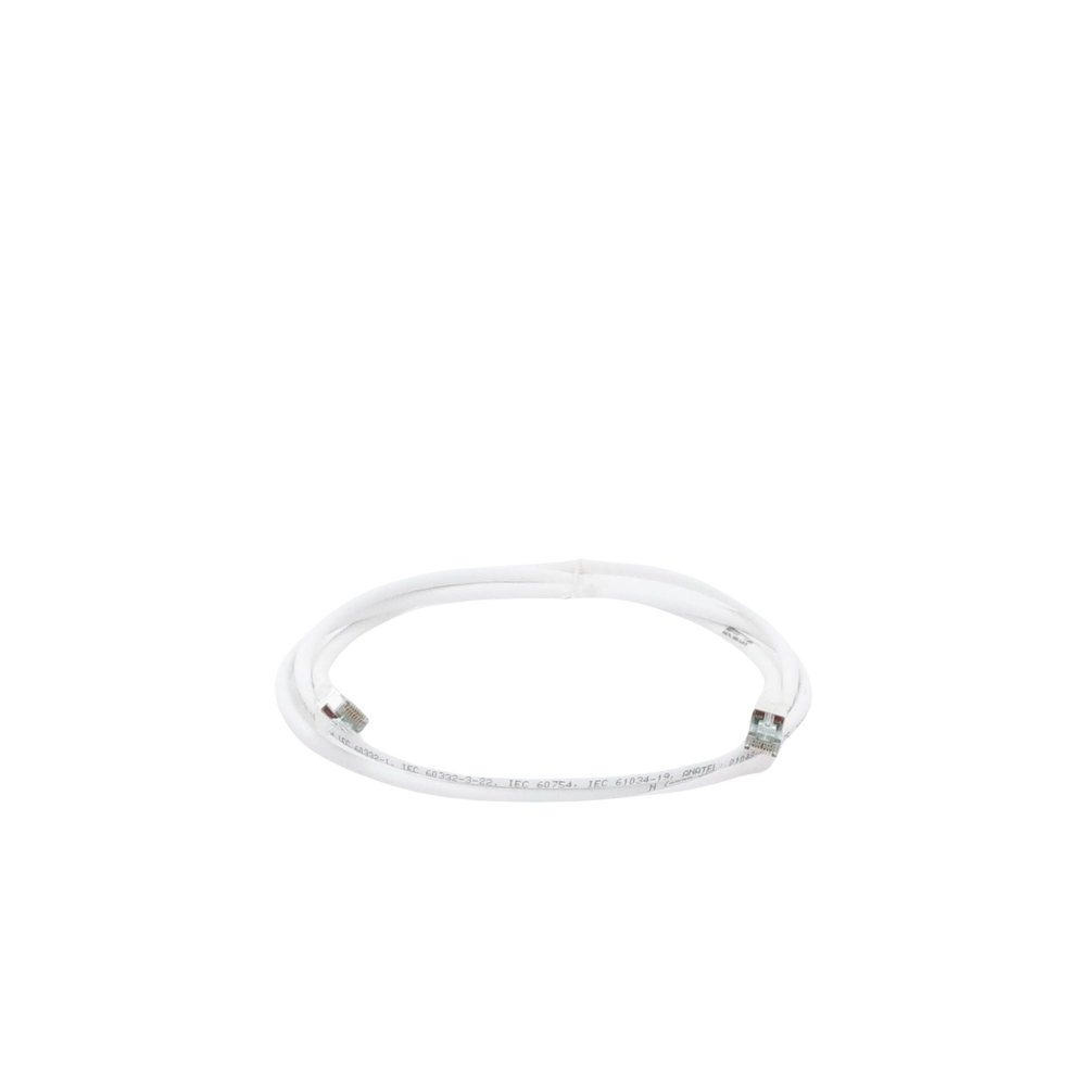 Patch Cord Z-MAX Cat6A S/FTP, CM/LS0H, 1.52 Metros (5 Pies), Color Blanco, Versión Bulk (Sin Empaque Individual)