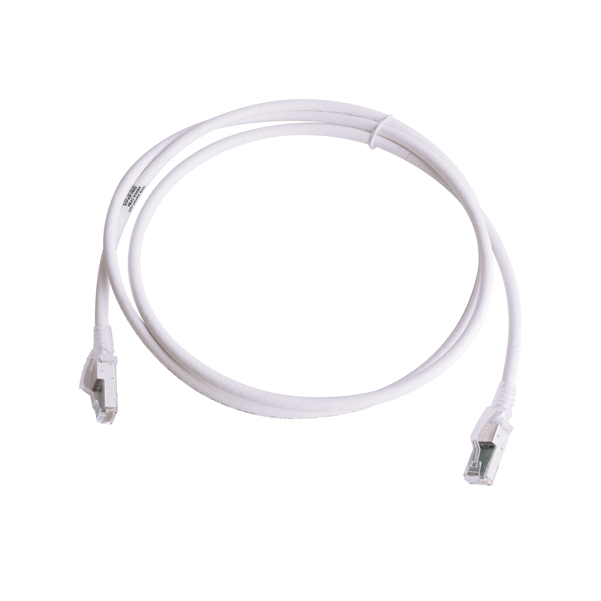 Patch Cord Z-MAX Cat6A S/FTP, CM/LS0H, 1.52 Metros (5 Pies), Color Blanco, Versión Bulk (Sin Empaque Individual)