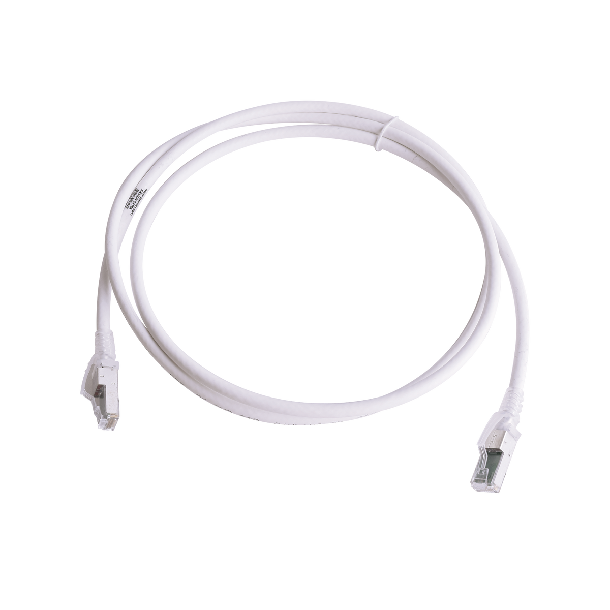Patch Cord Z-MAX Cat6A S/FTP, CM/LS0H, 1.52 Metros (5 Pies), Color Blanco, Versión Bulk (Sin Empaque Individual)