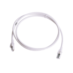 Patch Cord Z-MAX Cat6A S/FTP, CM/LS0H, 1.52 Metros (5 Pies), Color Blanco, Versión Bulk (Sin Empaque Individual)