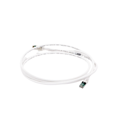 Patch Cord Z-MAX Cat6A S/FTP, CM/LS0H, 2.13 Metros (7 Pies), Color Blanco, Versión Bulk (Sin Empaque Individual)