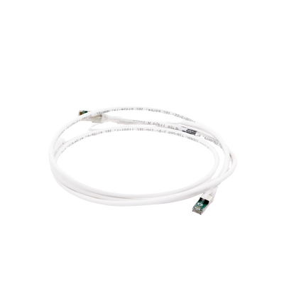 Patch Cord Z-MAX Cat6A S/FTP, CM/LS0H, 7ft, Color Blanco, Versión Bulk (Sin Empaque Individual)