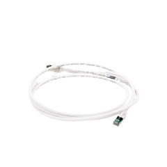 Patch Cord Z-MAX Cat6A S/FTP, CM/LS0H, 7ft, Color Blanco, Versión Bulk (Sin Empaque Individual)