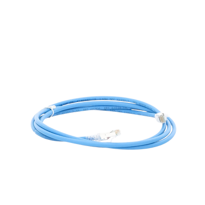 Patch Cord Z-MAX Cat6A S/FTP, CM/LS0H, 7ft, Color Azul, Versión Bulk (Sin Empaque Individual)