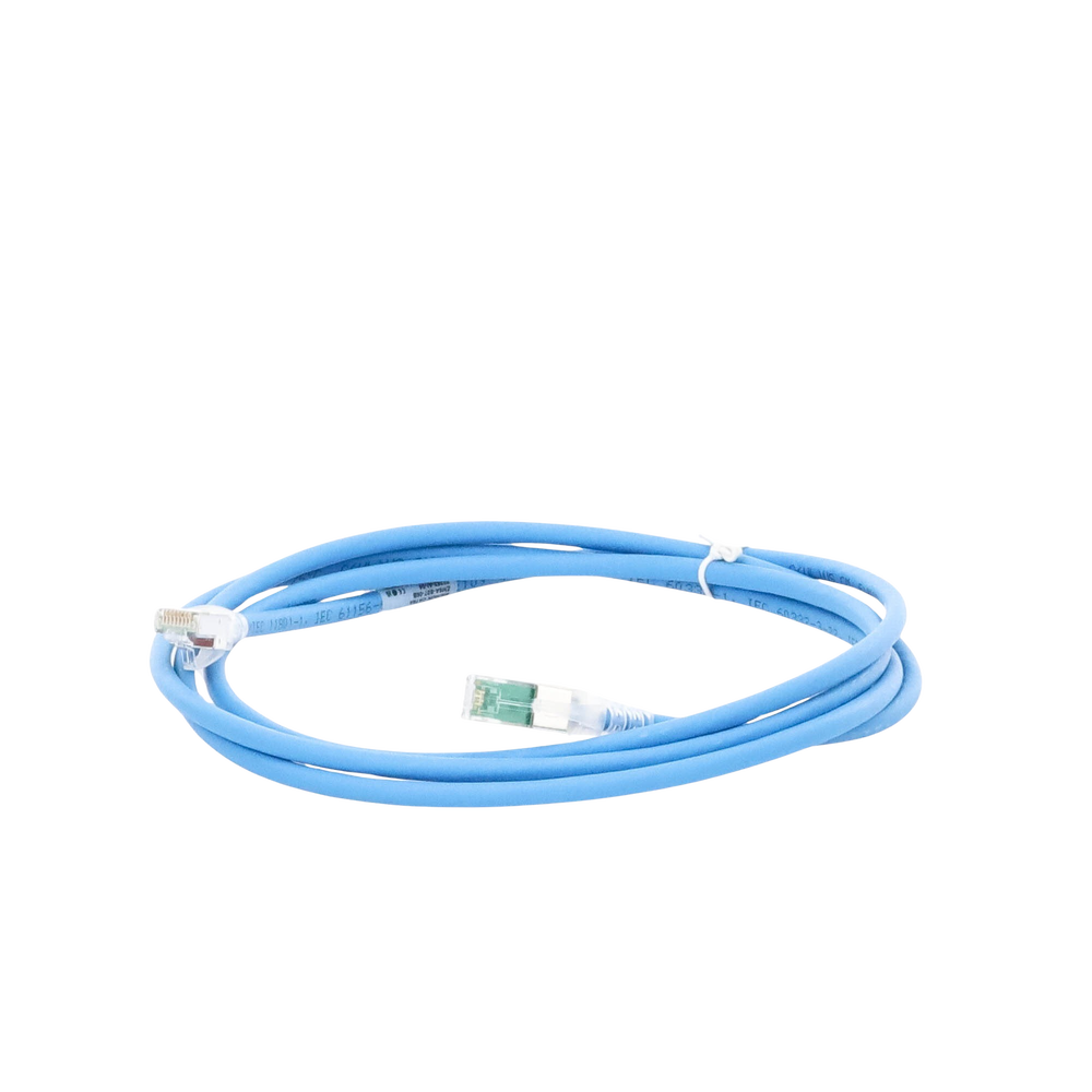 Patch Cord Z-MAX Cat6A S/FTP, CM/LS0H, 2.13 Metros (7 Pies), Color Azul, Versión Bulk (Sin Empaque Individual)