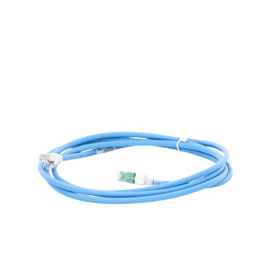 Patch Cord Z-MAX Cat6A S/FTP, CM/LS0H, 7ft, Color Azul, Versión Bulk (Sin Empaque Individual)