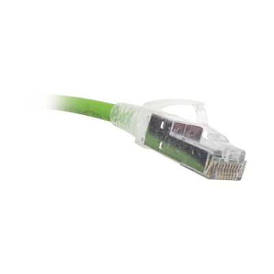 Patch Cord Z-MAX Cat6A S/FTP, CM/LS0H, 7ft, Color Verde, Versión Bulk (Sin Empaque Individual)