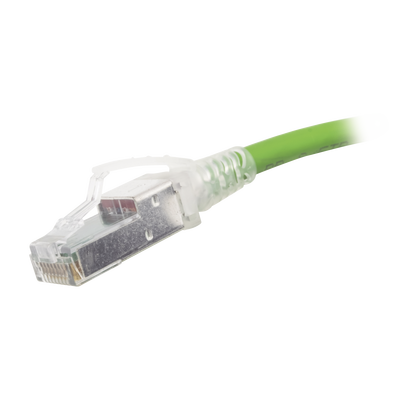Patch Cord Z-MAX Cat6A S/FTP, CM/LS0H, 7ft, Color Verde, Versión Bulk (Sin Empaque Individual)