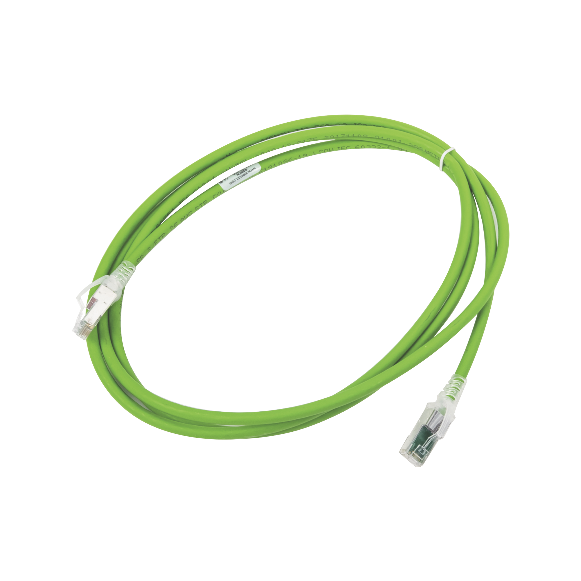 Patch Cord Z-MAX Cat6A S/FTP, CM/LS0H, 2.13 Metros (7 Pies), Color Verde, Versión Bulk (Sin Empaque Individual)