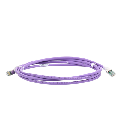 Patch Cord Z-MAX Cat6A S/FTP, CM/LS0H, 7ft, Color Violeta, Versión Bulk