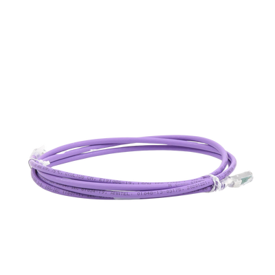 Patch Cord Z-MAX Cat6A S/FTP, CM/LS0H, 7ft, Color Violeta, Versión Bulk