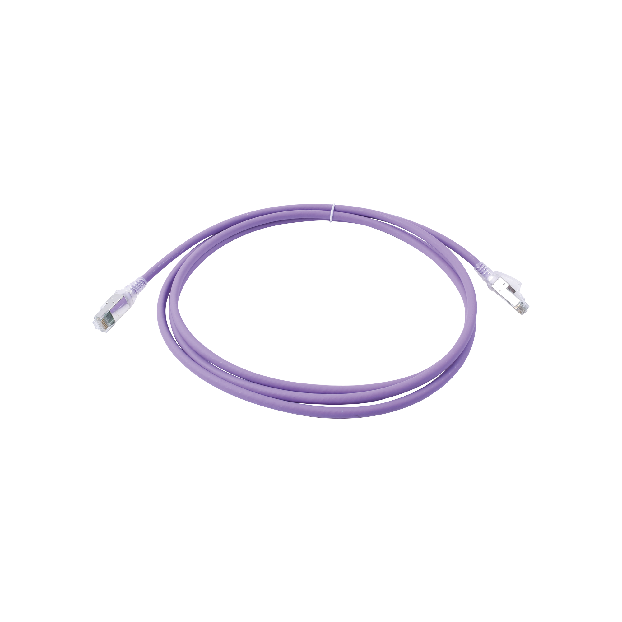 Patch Cord Z-MAX Cat6A S/FTP, CM/LS0H, 2.13 Metros (7 Pies), Color Violeta, Versión Bulk
