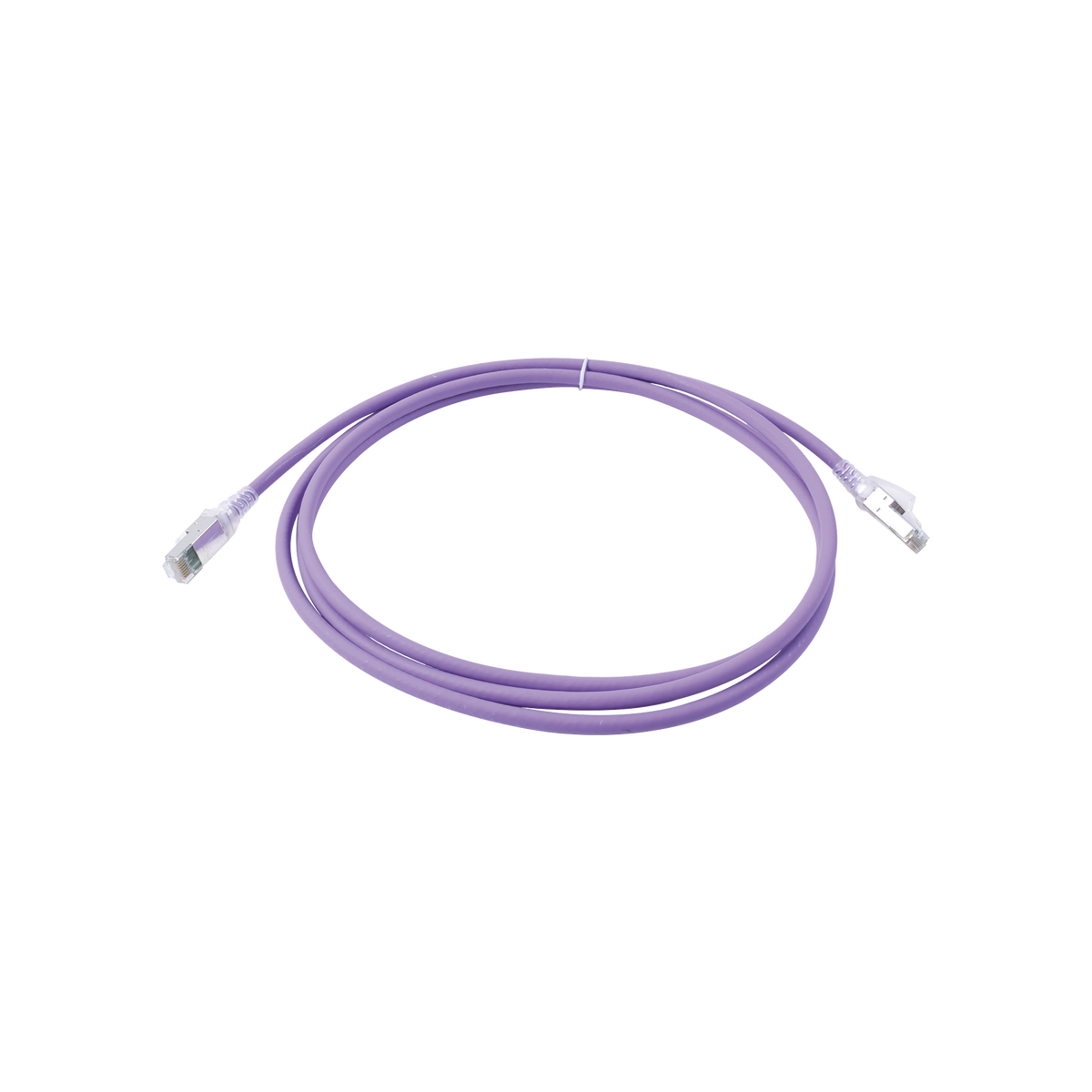 Patch Cord Z-MAX Cat6A S/FTP, CM/LS0H, 2.13 Metros (7 Pies), Color Violeta, Versión Bulk