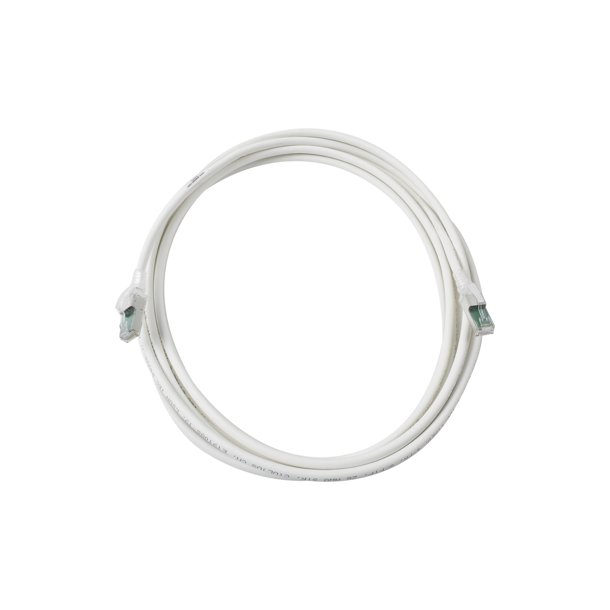 Patch Cord Z-MAX Cat6A S/FTP, CM/LS0H, 4.57 Metros (15 Pies), Color Blanco