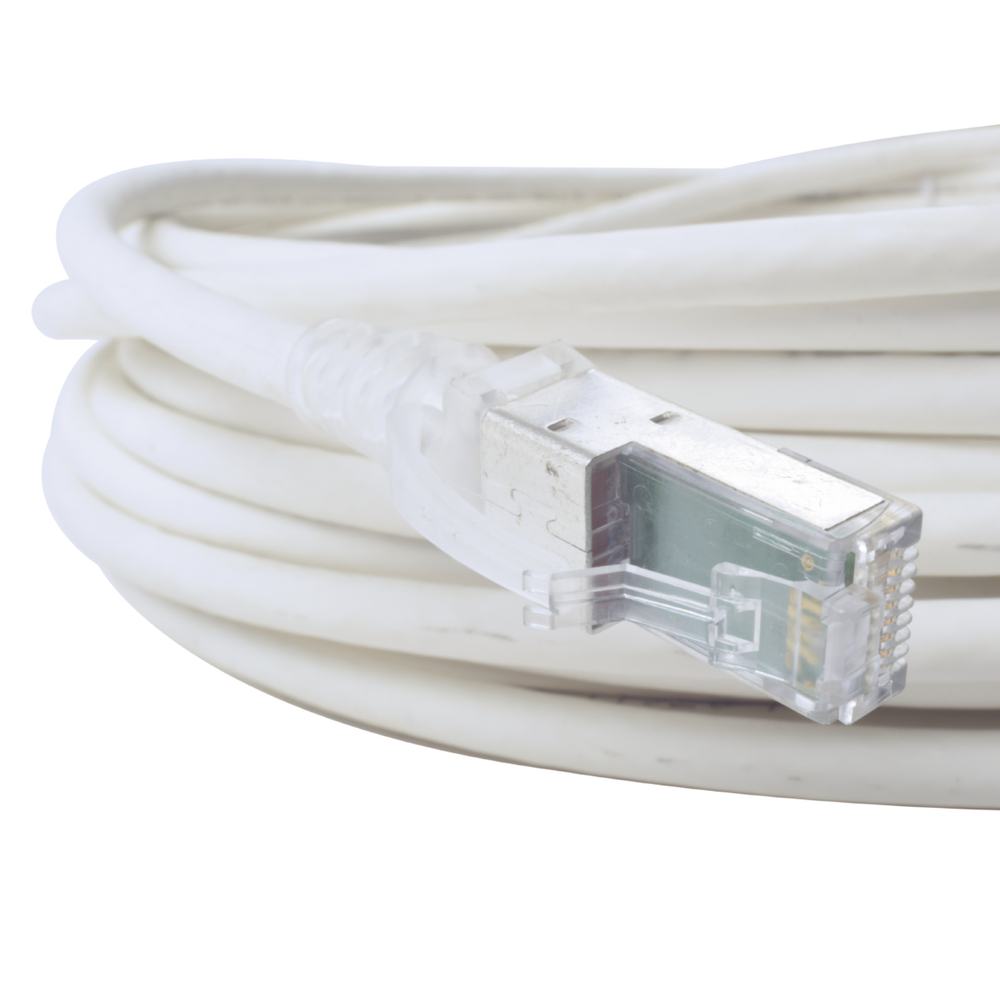 Patch Cord Z-MAX Cat6A S/FTP, CM/LS0H, 15.24 Metros (50 Pies), Color Blanco