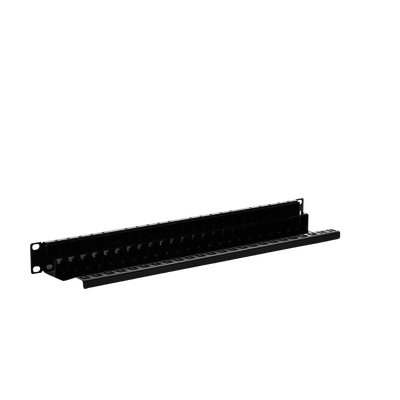 Patch Panel Z-MAX, de 24 puertos, Modular (vacío), Plano, 1UR