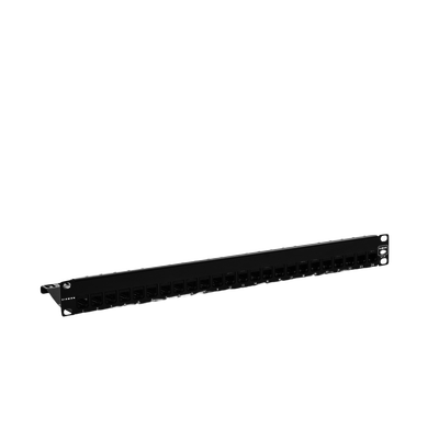 Patch Panel Z-MAX, de 24 puertos, Modular (vacío), Plano, 1UR