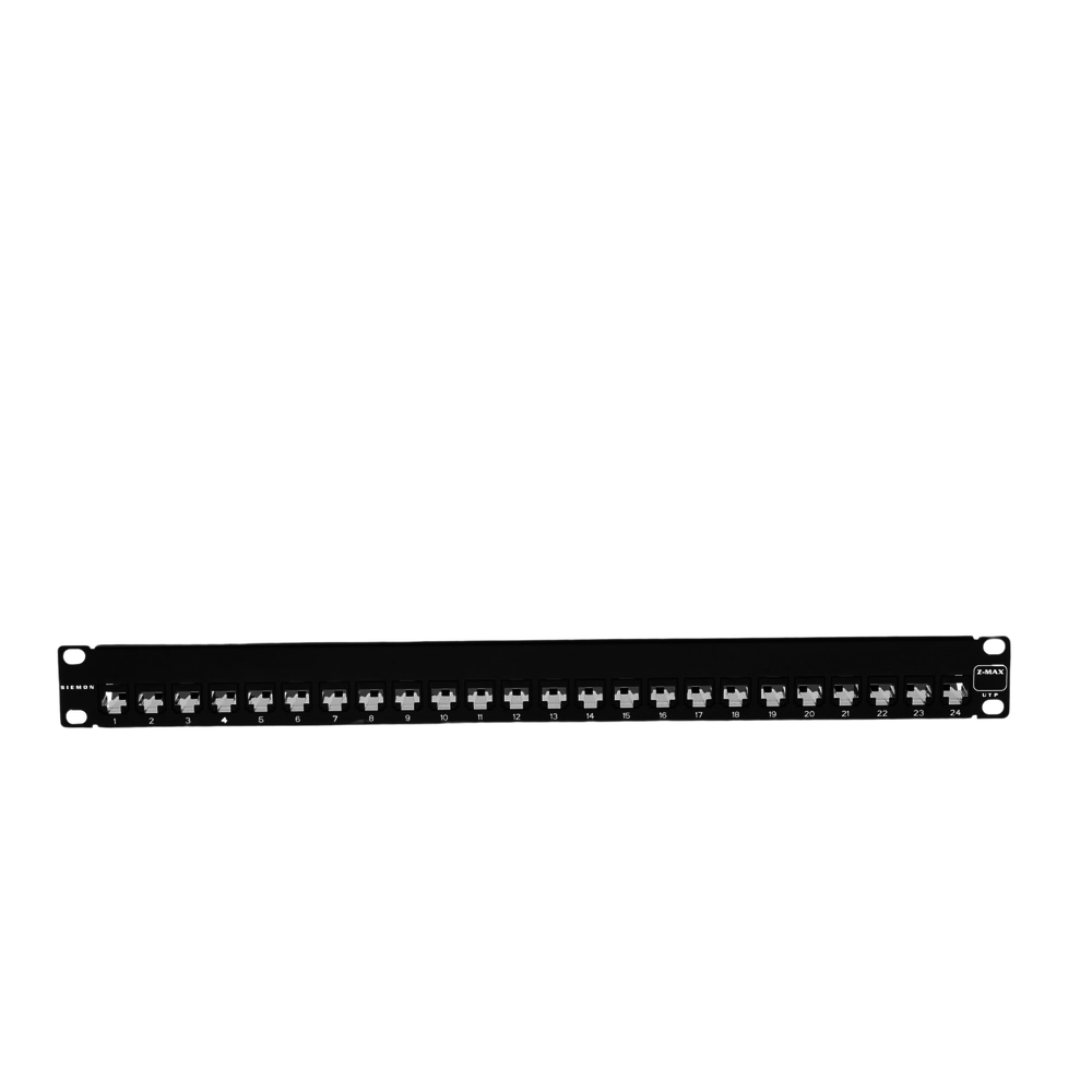 Patch Panel Z-Max, de 24 Puertos, Modular (Vacío), Plano, 1UR