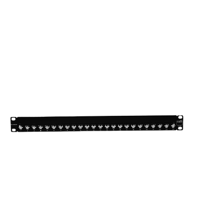 Patch Panel Z-MAX, de 24 puertos, Modular (vacío), Plano, 1UR