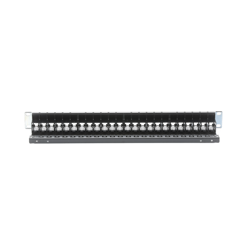 Patch Panel Z-Max, Blindado, de 24 Puertos, Modular (Vacío), Plano, 1UR