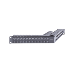 Patch Panel Z-MAX de 48 Puertos, Blindado, Modular (Vacío), Angulado, 1UR