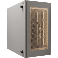 Gabinete de Pared L-Box 6U / Acero 1.9 mm / 610 x 610 x 313 mm (24x24x12 in) / Puerta L 120° / RAL 7035 / Rack 19"