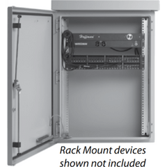 Gabinete Para Exterior OSP ComLine De 25 UR, 700 mm de Ancho, 600 mm de Profundidad, De Aluminio, Color Gris Claro Con Protección NEMA 4/12/4X/3/3R; IP66,