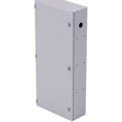 Gabinete para instalación de 4 Baterías , Fabricado en Lámina Galvanizada, Accesorios para poste (No incluidos)